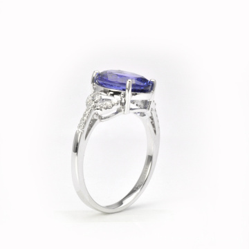 Ring Value Natural Tanzanite 925 Silver Jewelry